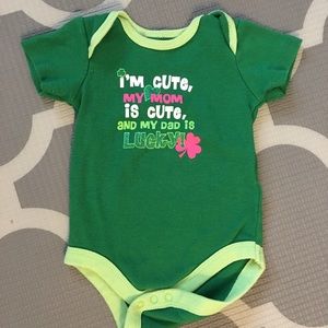 Baby Lucky St. Patrick’s Day Onesie Sz. 0-3 months